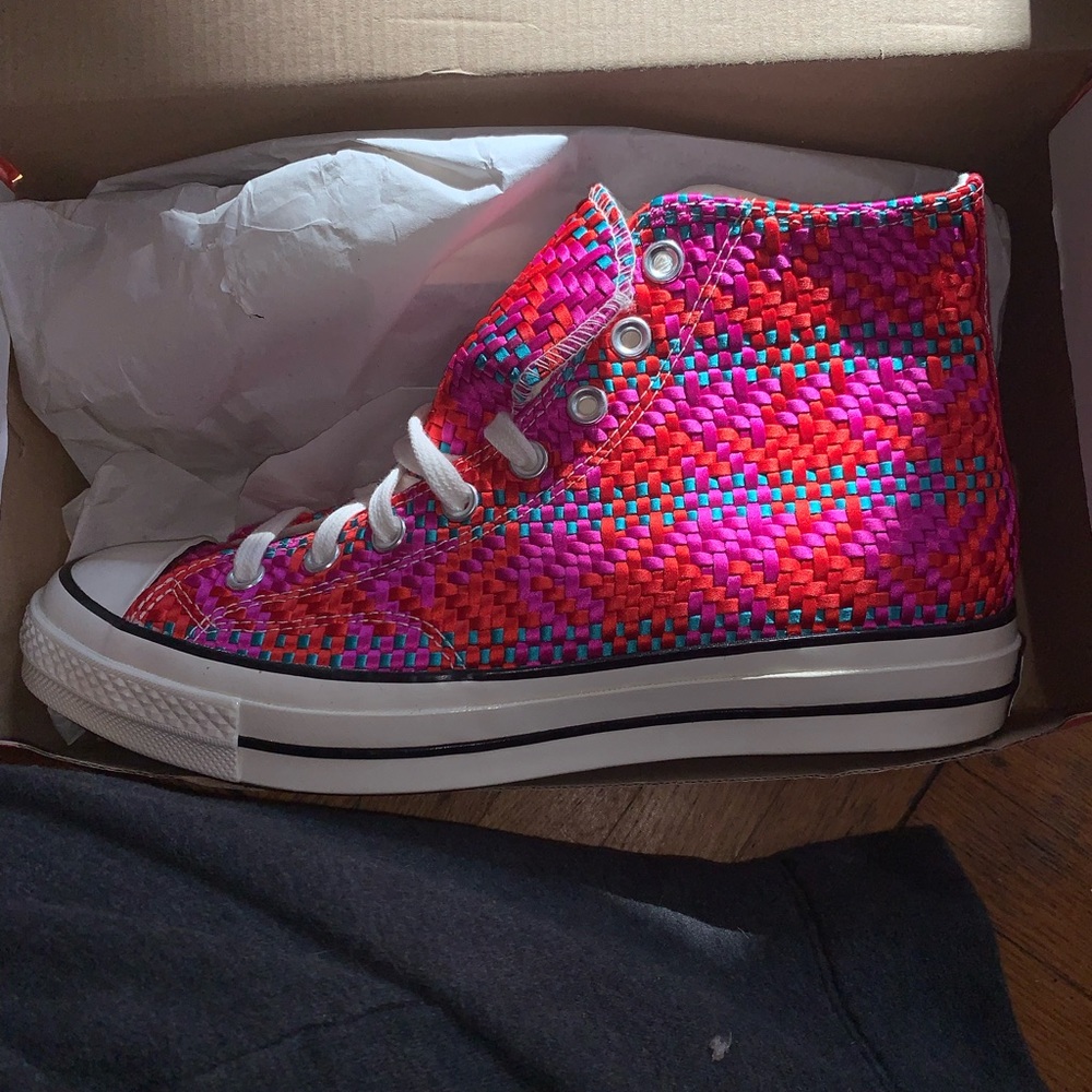 Converse All Star Woven Pink All Stars Size 10.5 Women's